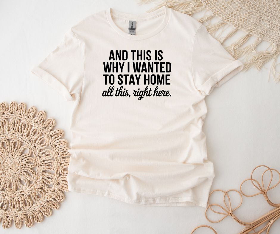 Sassy Tee I Wanted To Stay Home
